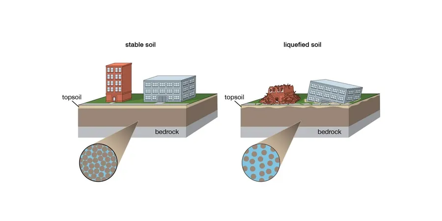 Illustrative image of Soil liquefaction analysis in Modesto